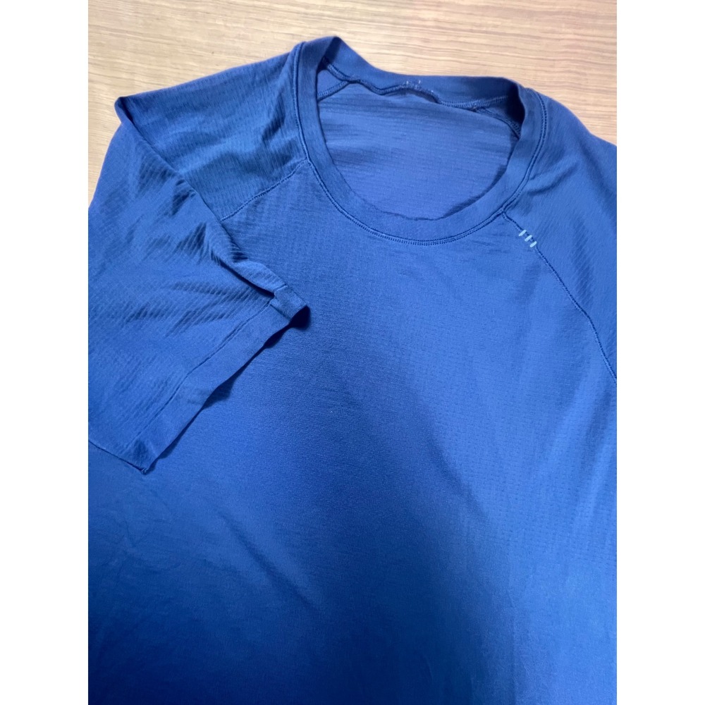 Lululemon Metal Vent Tech Short Sleeve Shirt Blue Men's Activewear Training Top